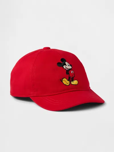 Gap Factory Babygap &#215 Disney Mickey Mouse Baseball Hat In Red