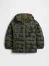 Gap Factory Babygap &#215 Disney Mickey Mouse Coldcontrol Puffer Jacket In Green