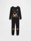 Gap Factory Babygap &#215 Disney Mickey Mouse Halloween 100% Organic Cotton Pj Set In Black