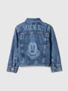 Gap Factory Babygap &#215 Disney Mickey Mouse Icon Denim Jacket In Blue