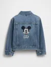 Gap Factory Babygap &#215 Disney Mickey Mouse Icon Denim Jacket In Blue
