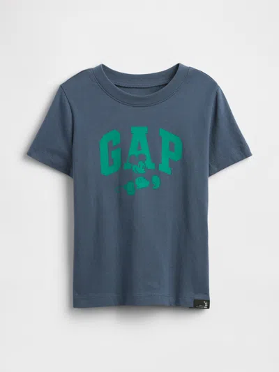 Gap Factory Babygap &#215 Disney Mickey Mouse Logo T-shirt In Gray