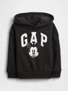 Gap Factory Babygap &#215 Disney Mickey Mouse Relaxed Logo Hoodie In Black