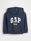 Gap Factory Babygap &#215 Disney Mickey Mouse Relaxed Logo Hoodie In Blue