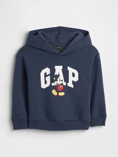 Gap Factory Babygap &#215 Disney Mickey Mouse Relaxed Logo Hoodie In Blue