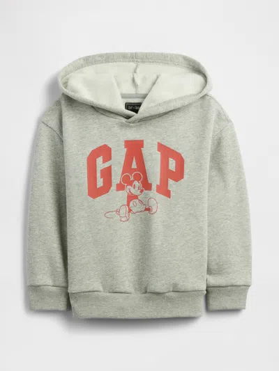 Gap Factory Babygap &#215 Disney Mickey Mouse Relaxed Logo Hoodie In Gray