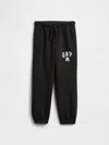 Gap Factory Babygap &#215 Disney Mickey Mouse Relaxed Logo Pull-on Joggers In Black