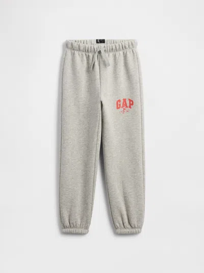Gap Factory Kids' Babygap &#215 Disney Mickey Mouse Relaxed Logo Pull-on Joggers In Gray