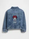 Gap Factory Babygap &#215 Disney Minnie Mouse Icon Denim Jacket In Blue
