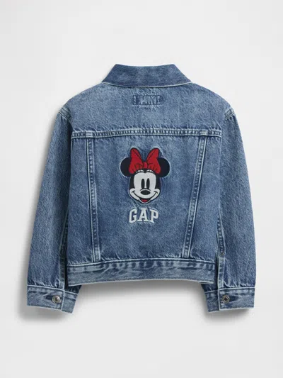 Gap Factory Babygap &#215 Disney Minnie Mouse Icon Denim Jacket In Blue