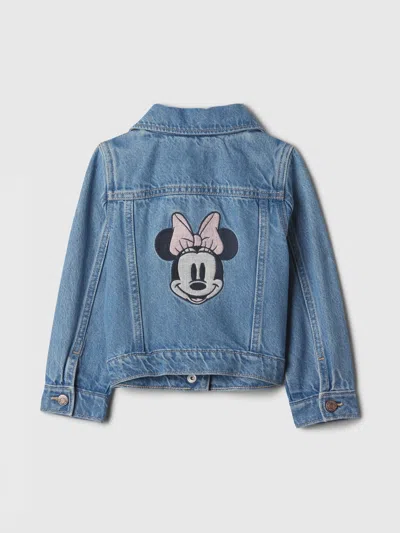 Gap Factory Babygap &#215 Disney Minnie Mouse Icon Denim Jacket In Blue