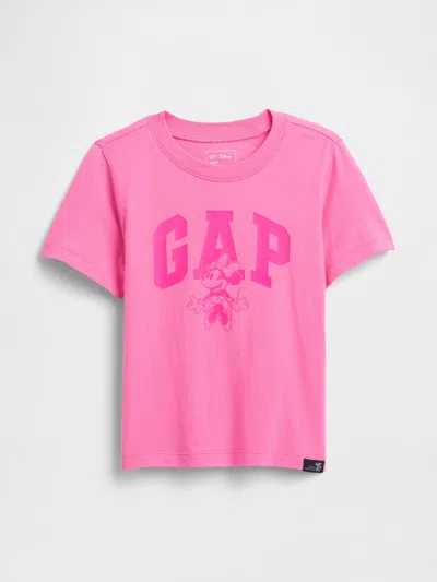 Gap Factory Babygap &#215 Disney Minnie Mouse Logo T-shirt In Pink