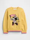 Gap Factory Babygap &#215 Disney Minnie Mouse Relaxed Intarsia Sweater In Yellow