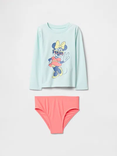 Gap Factory Babygap &#215 Disney Minnie Mouse Two-piece Rash Guard In Multi