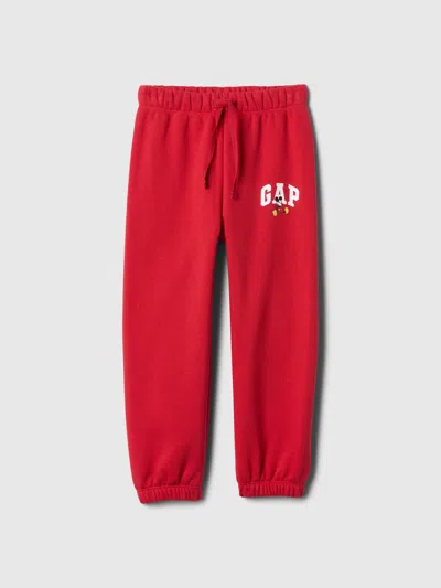 Gap Factory Babygap &#215 Disney Relaxed Logo Pull-on Joggers In Red