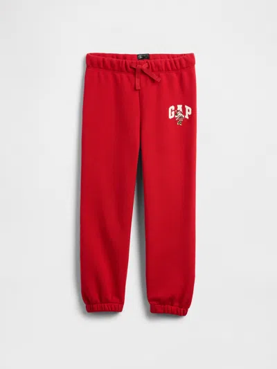 Gap Factory Babygap &#215 Disney Relaxed Logo Pull-on Joggers In Red