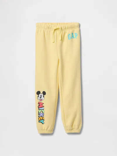 Gap Factory Babygap &#215 Disney Relaxed Logo Pull-on Joggers In Yellow