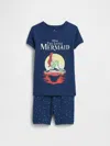 Gap Factory Babygap &#215 Disney The Little Mermaid 100% Organic Cotton Pj Set In Blue