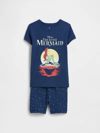 Gap Factory Babygap &#215 Disney The Little Mermaid 100% Organic Cotton Pj Set In Blue
