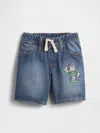 Gap Factory Babygap &#215 Disney Toy Story Pull-on Loose Denim Shorts In Blue