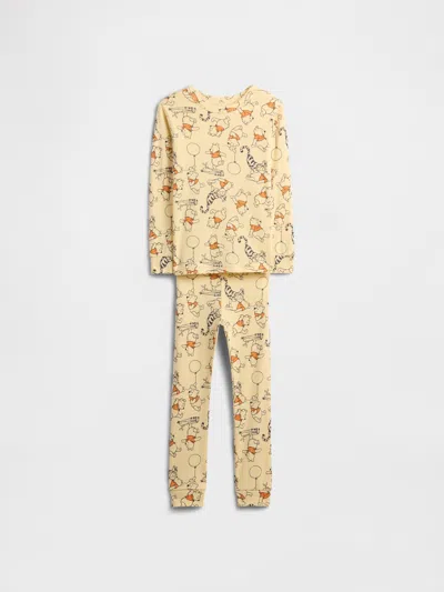 Gap Factory Babygap &#215 Disney Winnie The Pooh 100% Organic Cotton Pj Set In Yellow