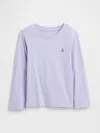 Gap Factory Babygap Brannan Bear Crewneck T-shirt In Purple