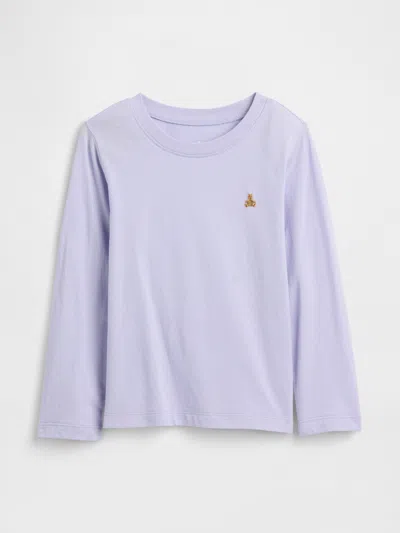 Gap Factory Babygap Brannan Bear Crewneck T-shirt In Purple
