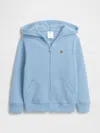 Gap Factory Babygap Brannan Bear Fleece Zip Hoodie In Blue