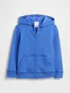 Gap Factory Babygap Brannan Bear Fleece Zip Hoodie In Blue