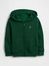 Gap Factory Babygap Brannan Bear Fleece Zip Hoodie In Green