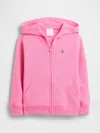 Gap Factory Babygap Brannan Bear Fleece Zip Hoodie In Pink