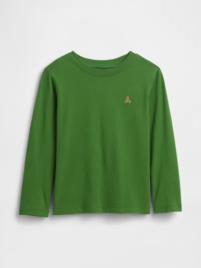 Gap Factory Babygap Brannan Bear Print Crewneck T-shirt In Green