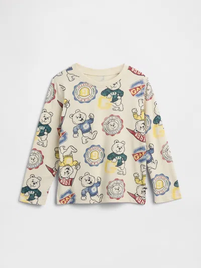Gap Factory Babygap Brannan Bear Print Crewneck T-shirt In Multi