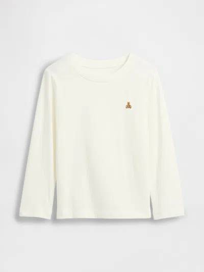 Gap Factory Babygap Brannan Bear Print Crewneck T-shirt In White