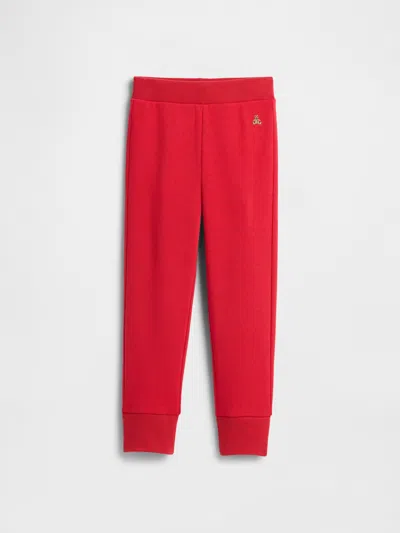 Gap Factory Babygap Brannan Bear Pull-on Fleece Joggers In Red