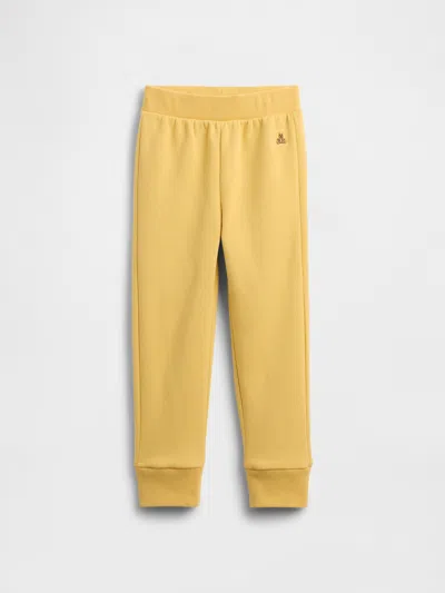 Gap Factory Babygap Brannan Bear Pull-on Fleece Joggers In Yellow