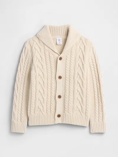 Gap Factory Babygap Cable-knit Cardigan In Neutral