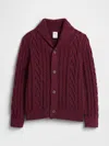 Gap Factory Babygap Cable-knit Cardigan In Red