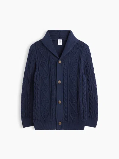 Gap Factory Babygap Cable-knit Cardigan In Tapestry Navy