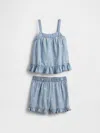 Gap Factory Babygap Chambray Two-piece Outfit Set In Blue
