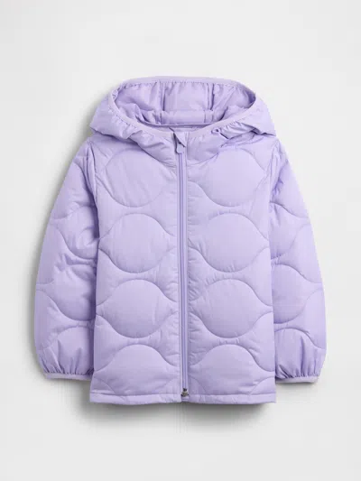 Gap Factory Babygap Coldcontrol Puffer Jacket In Purple