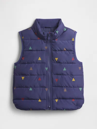 Gap Factory Babygap Coldcontrol Puffer Vest In Blue