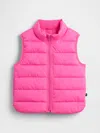 Gap Factory Babygap Coldcontrol Puffer Vest In Pink