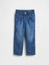 Gap Factory Babygap Cozy-lined Paperbag Mom Jeans In Blue