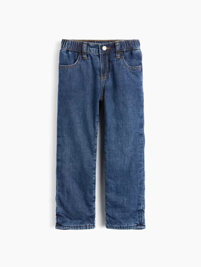 Gap Factory Babygap Cozy-lined Original Straight Jeans In Medium Wash
