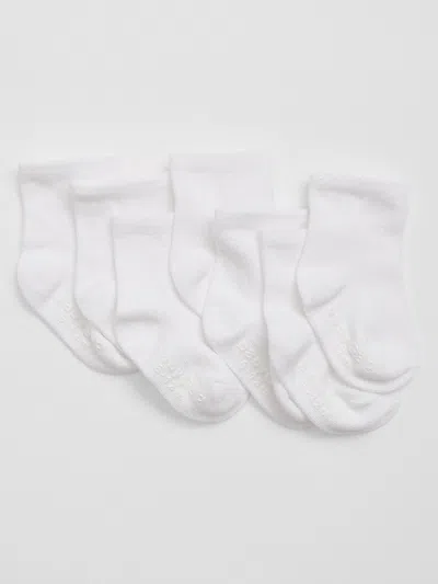 Gap Factory Babygap Crew Socks (7-pack) In White
