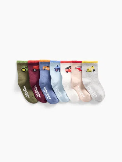Gap Factory Babygap Crew Socks (7-pack) In Multi