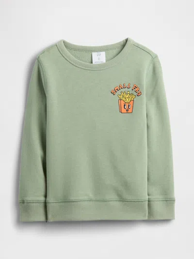 Gap Factory Babygap Crewneck Sweatshirt In Green