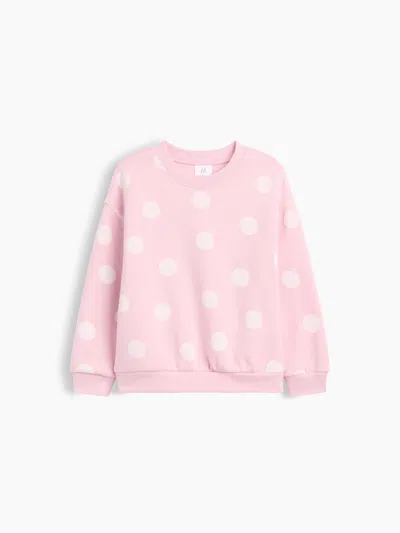 Gap Factory Babygap Crewneck Sweatshirt In Pink Dot