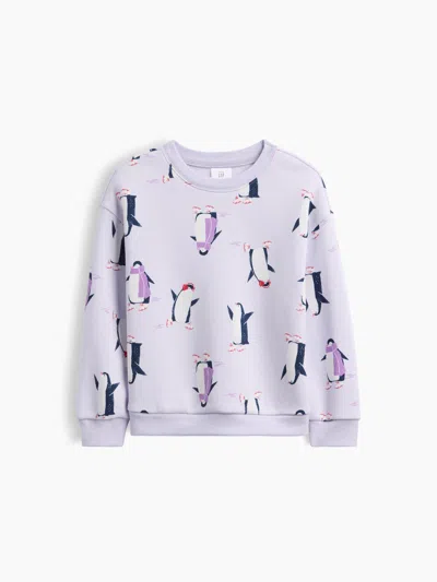 Gap Factory Babygap Crewneck Sweatshirt In Purple